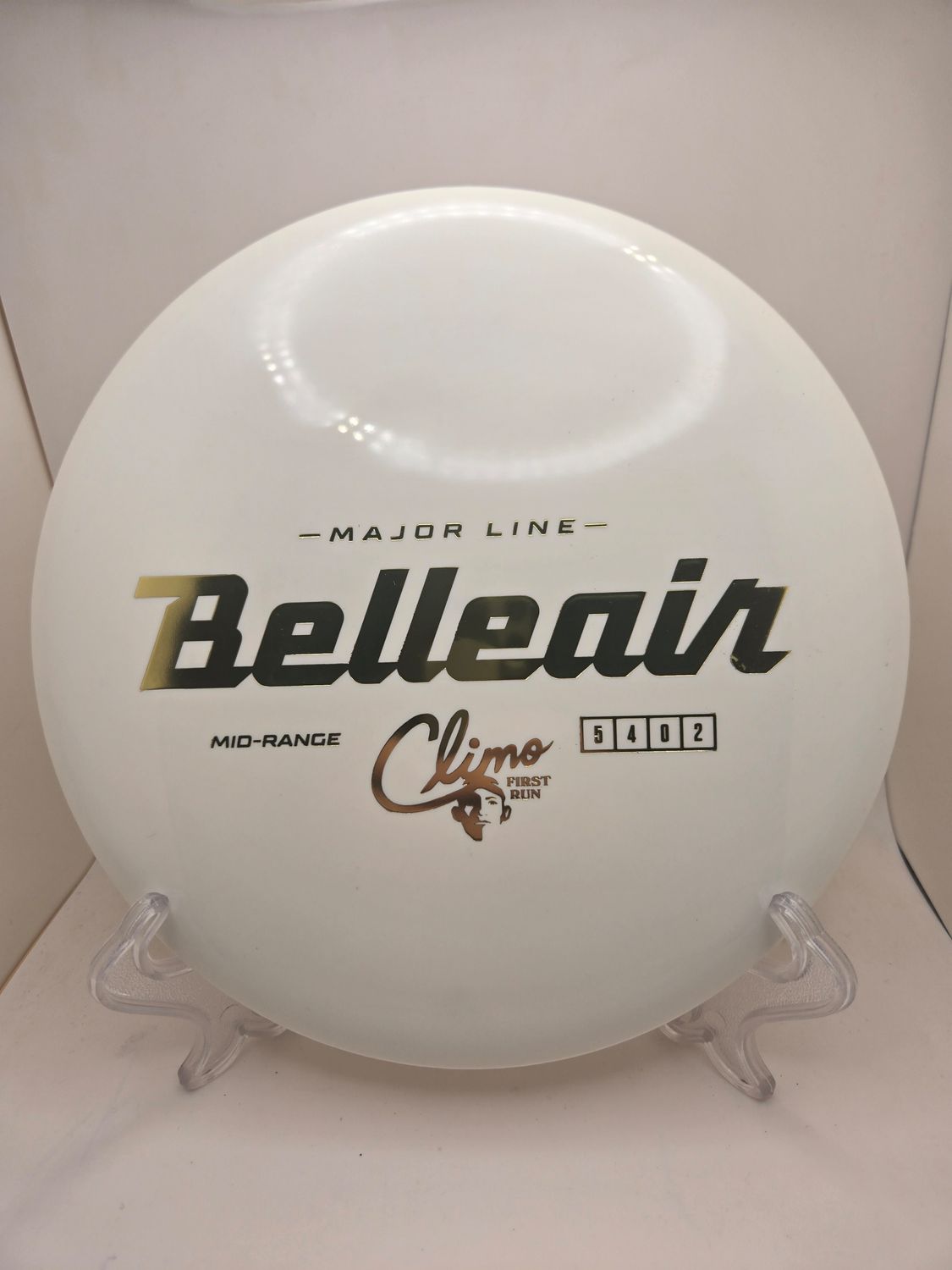 Climo First Run Major Line Belleair White with Gold Stamp 178g
