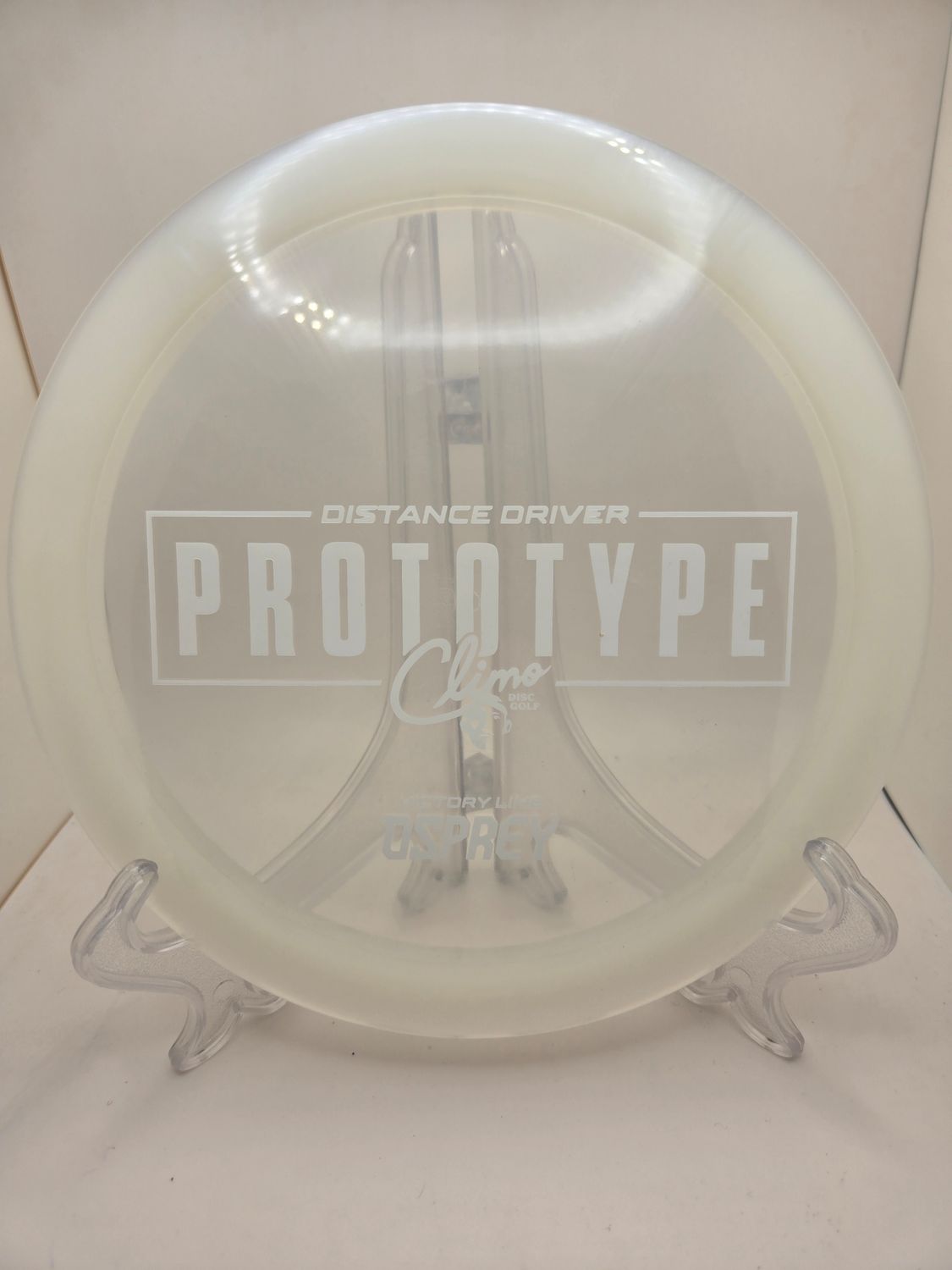 Climo Discs Prototype Osprey White/Clear with White Stamp 169g