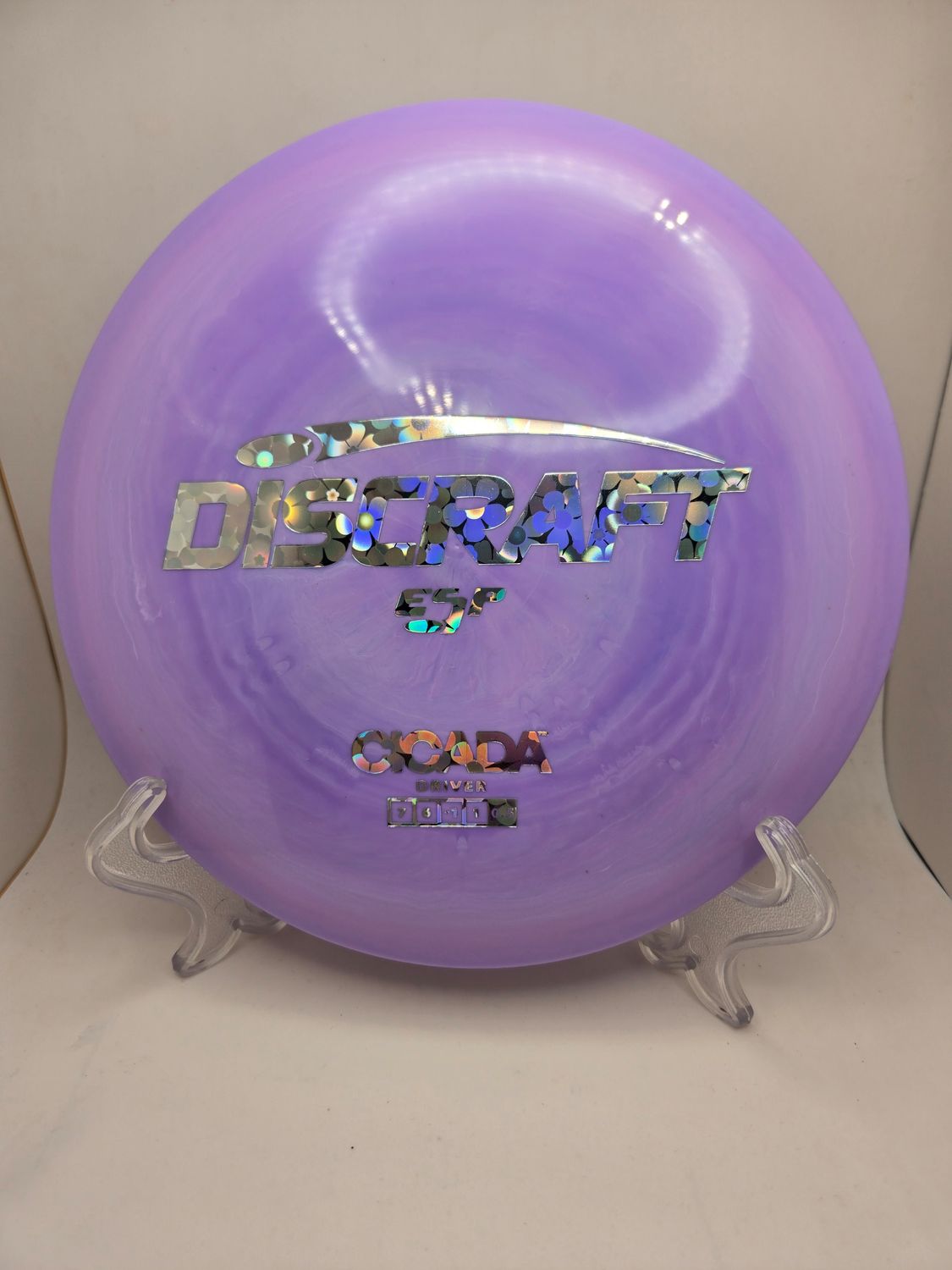 Discraft Discs Cicada ESP Purple with Silver Flower Stamp 167-169g