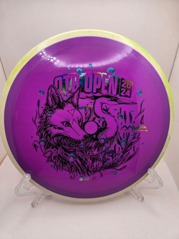 Axiom Discs Neutron Soft Crave 2024 OTB Open – Fox Purple with Yellow Rim 172g