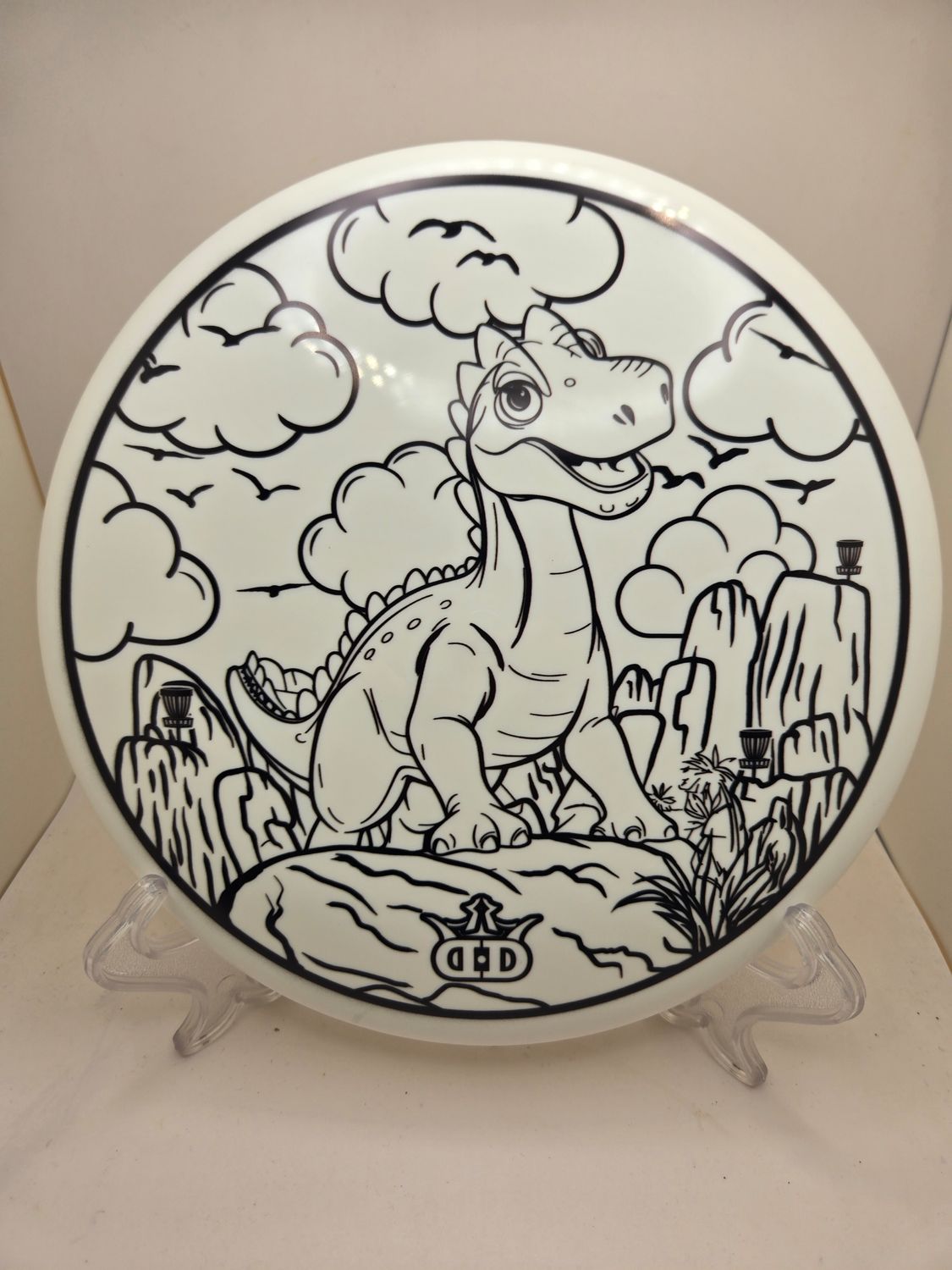 Dynamic Discs Coloring Book Series DyeMax- Dinosaur  Judge White 176g