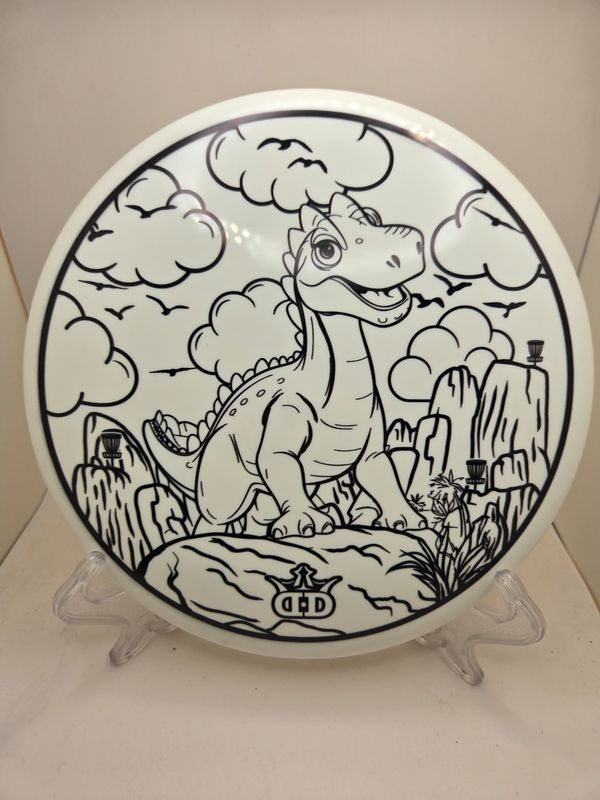 Dynamic Discs Coloring Book Series DyeMax- Dinosaur  Judge White 176g