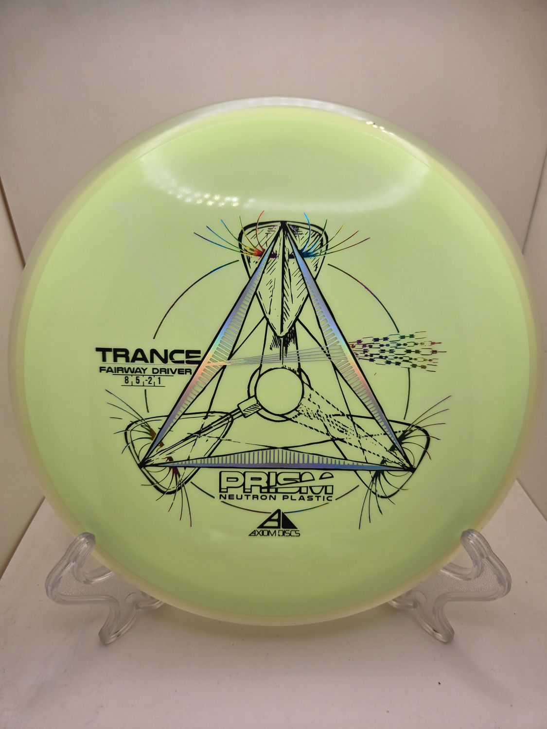 Axiom Discs Neutron Prism Trance Yellow with Clear Rim 171g