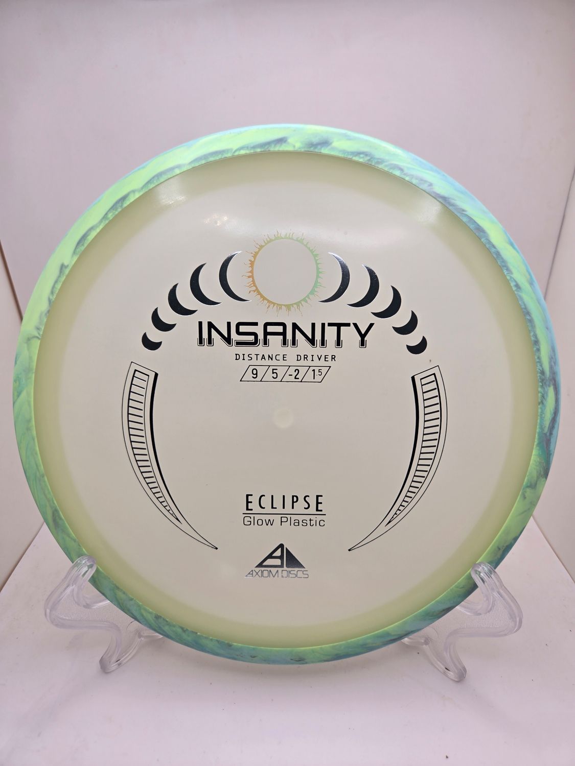 Axiom Discs Eclipse Insanity with Swirly Green Rim 172g