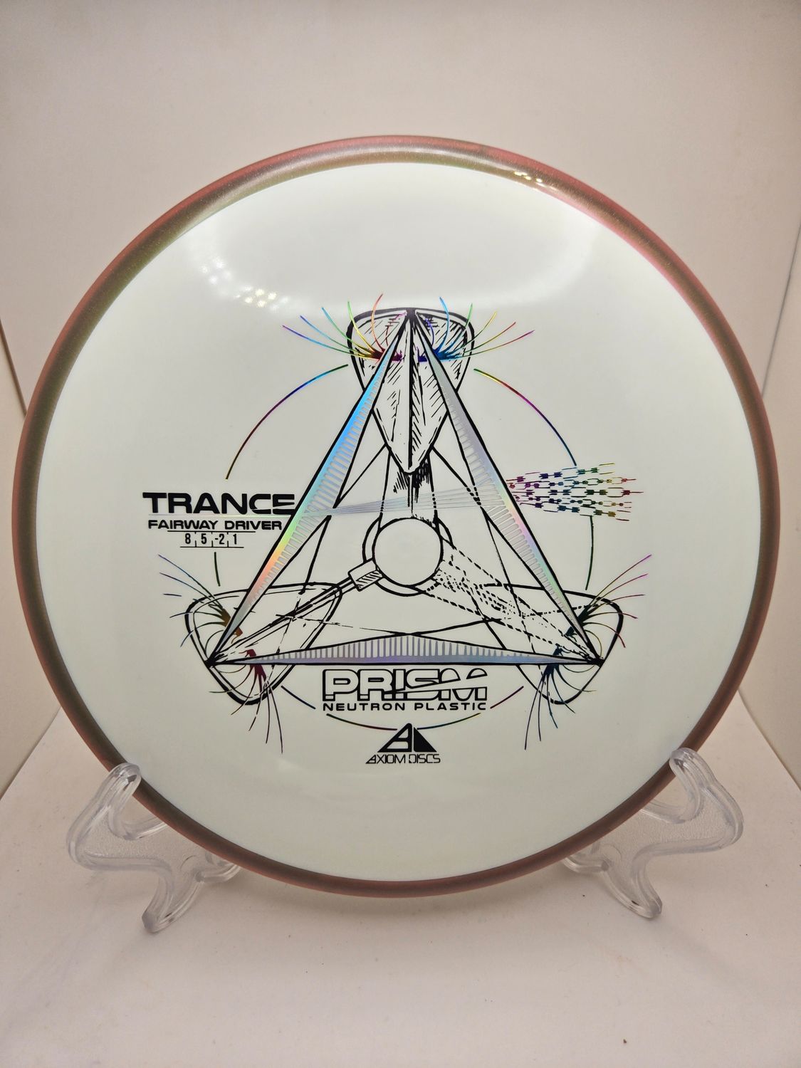 Axiom Discs Neutron Prism Trance White with Gold Rim 173g
