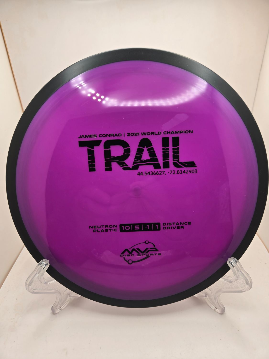 MVP Discs Neutron Stock Stamp Trail Purple 172g