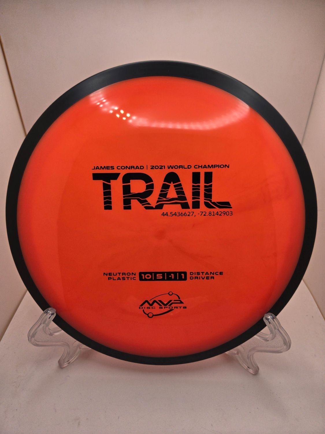MVP Discs Neutron Stock Stamp Trail Salmon Orange 168g