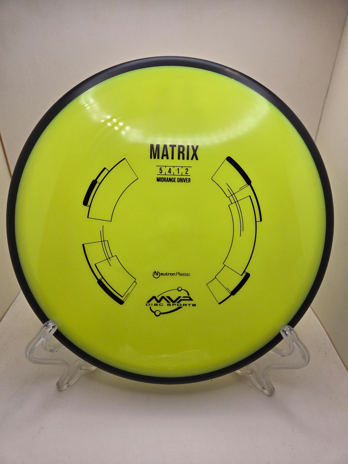 MVP Discs Yellow Stamped Neutron Matrix 176g