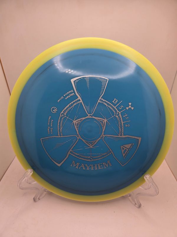 Axiom Discs Mayhem Neutron Blue with Yellow Rim 172g