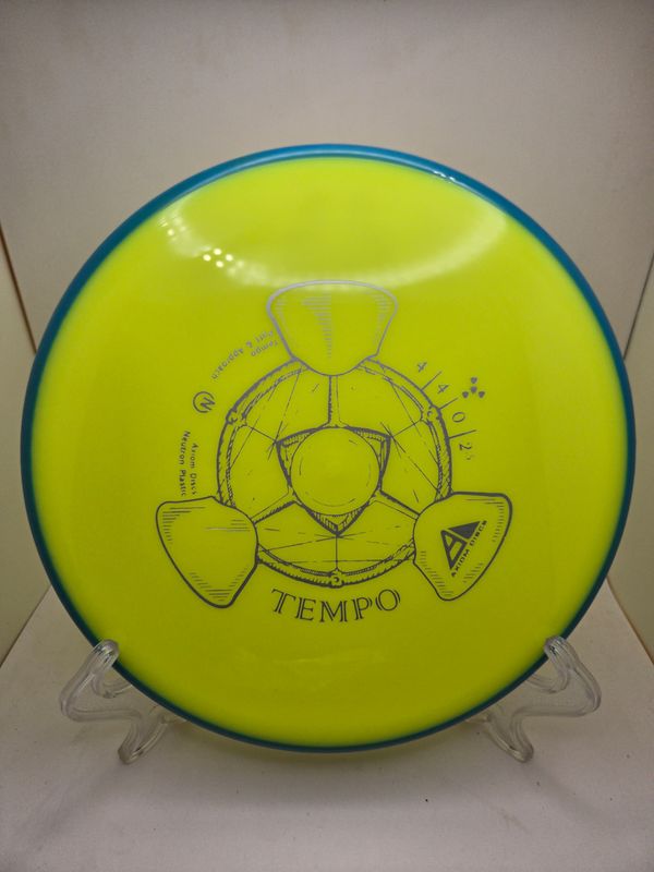 Axiom Discs Tempo Neutron Stock Yellow with Blue Rim 170g