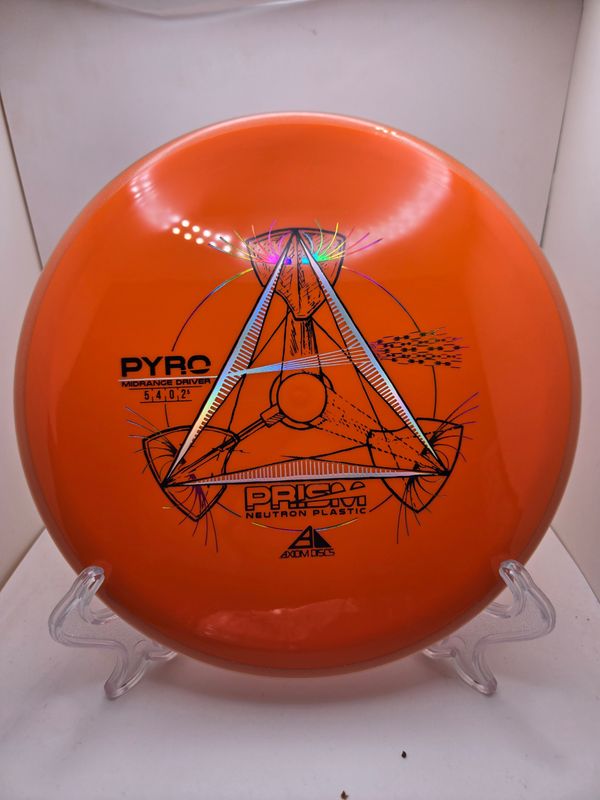 Axiom Discs Pyro Prism Neutron Orange with Orange Rim 173g