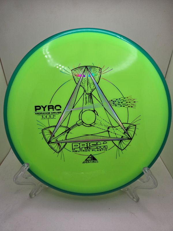 Axiom Discs Pyro Prism Neutron Dayglow Green with Green Rim 174g
