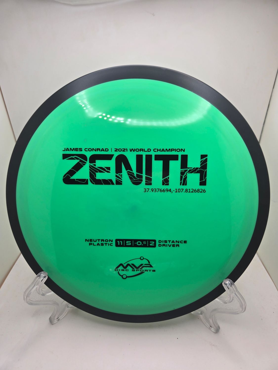 MVP Discs James Conrad/2021 World Champion Green Neutron Zenith 167g