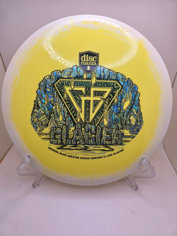 Discmania Discs Gannon Buhr Creator Series Horizon S-Line Glacier Yellow with White Rim 177g