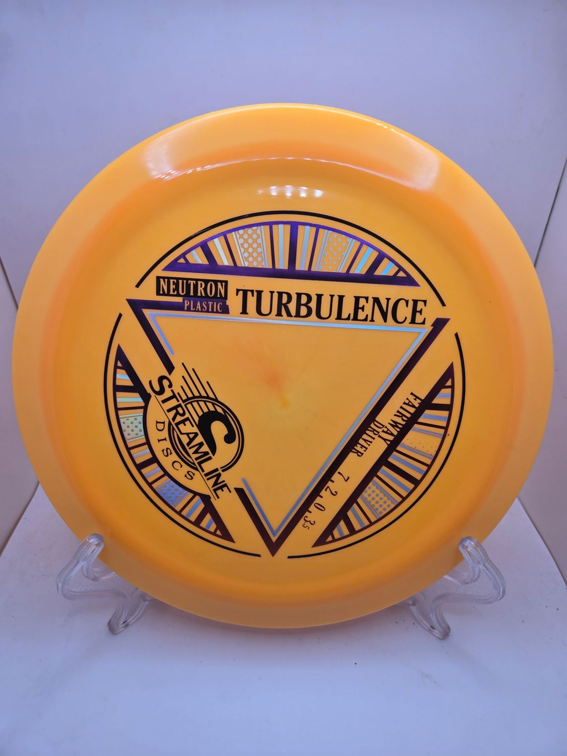 Streamline Discs Neutron Turbulence - Orange Stock Stamp 173g
