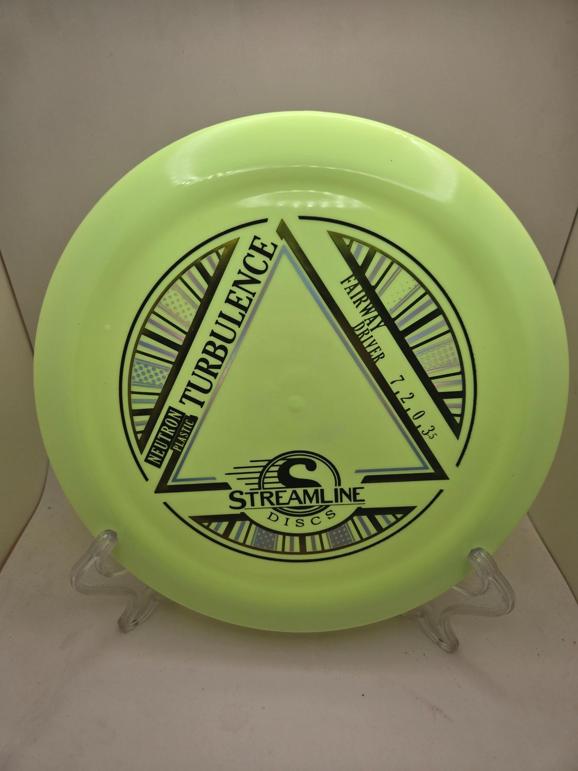 Streamline Discs Neutron Turbulence - Yellow Stock Stamp 167g