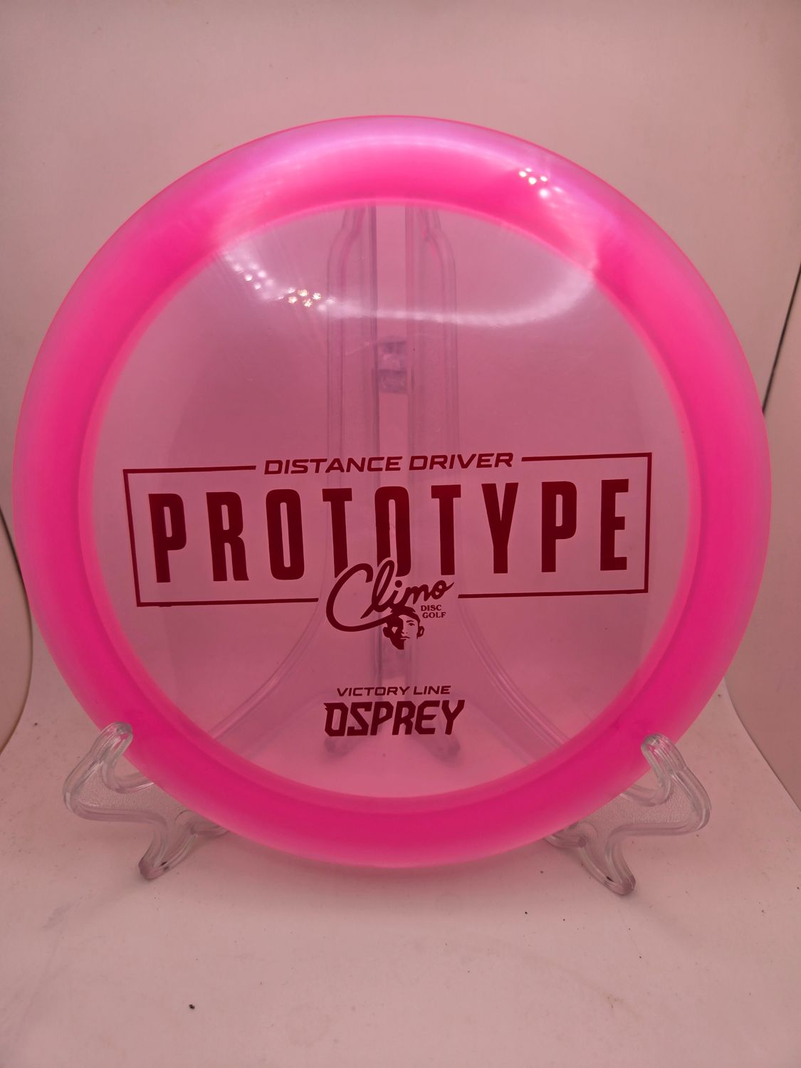Climo Discs Prototype Victory Osprey Pink with White Stamp 171g