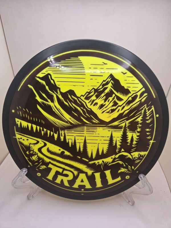 MVP Discs Neutron Dyed Scenic Trail Stamp Trail Yellow 174g