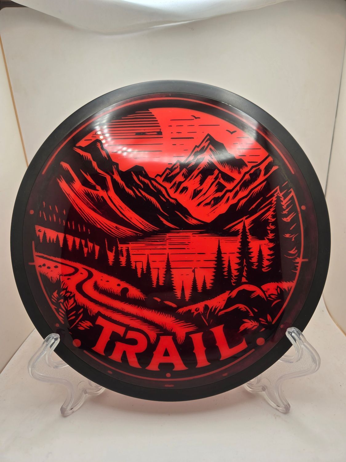 MVP Discs Neutron Dyed Scenic Trail Stamp Trail Red 172g
