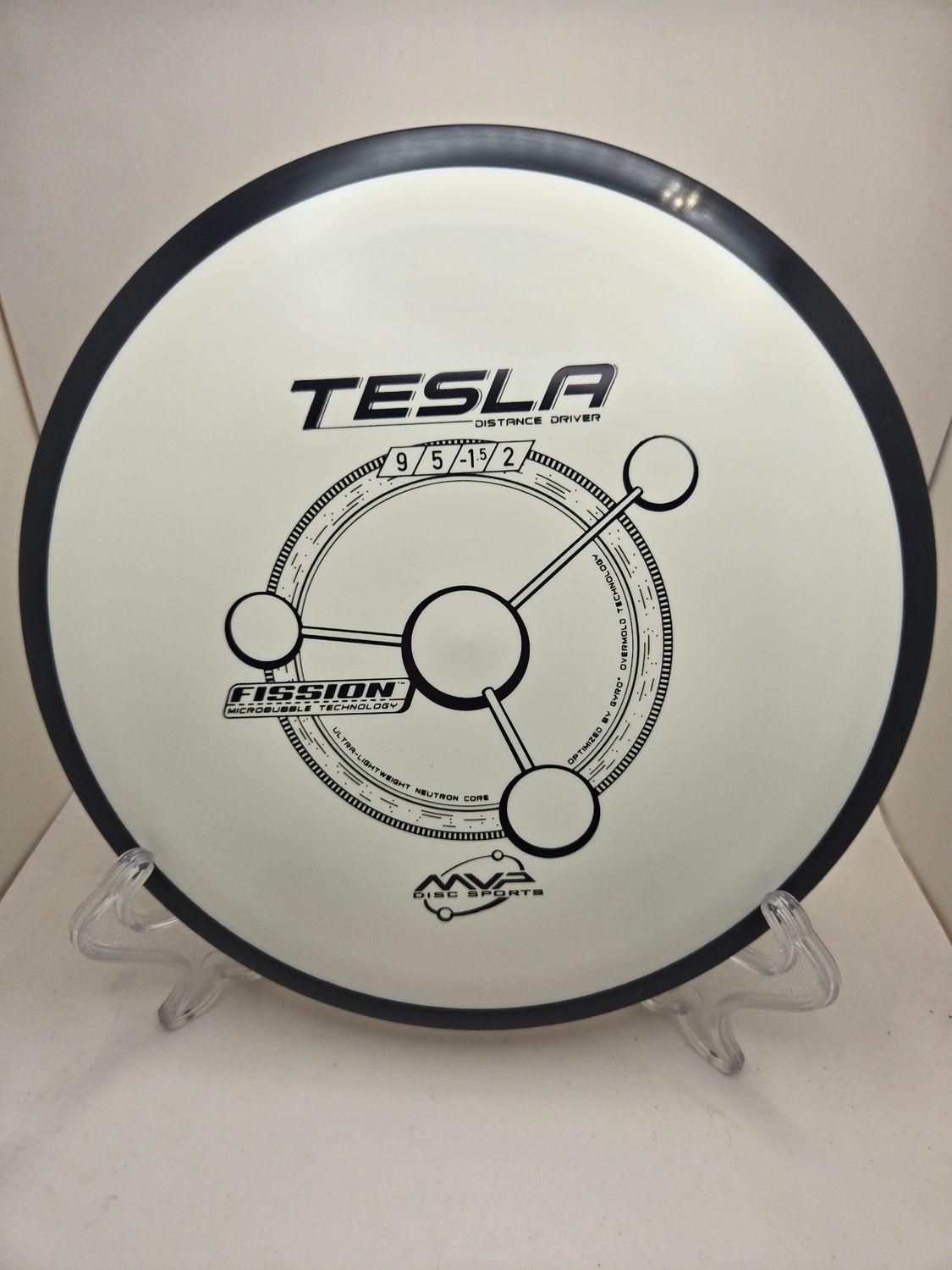 MVP Discs Tesla Dayglow White Fission 159g