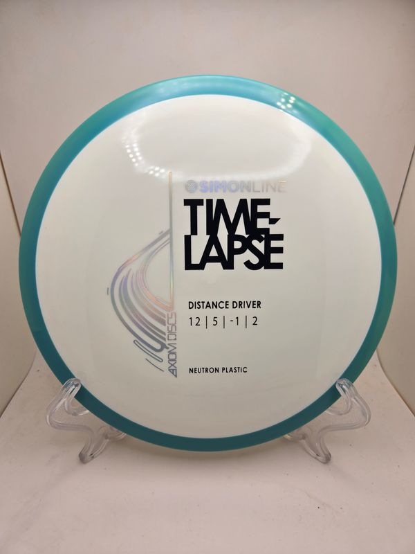 Axiom Discs Neutron Time-Lapse - Stock (retooled) White with Teal Rim 175g