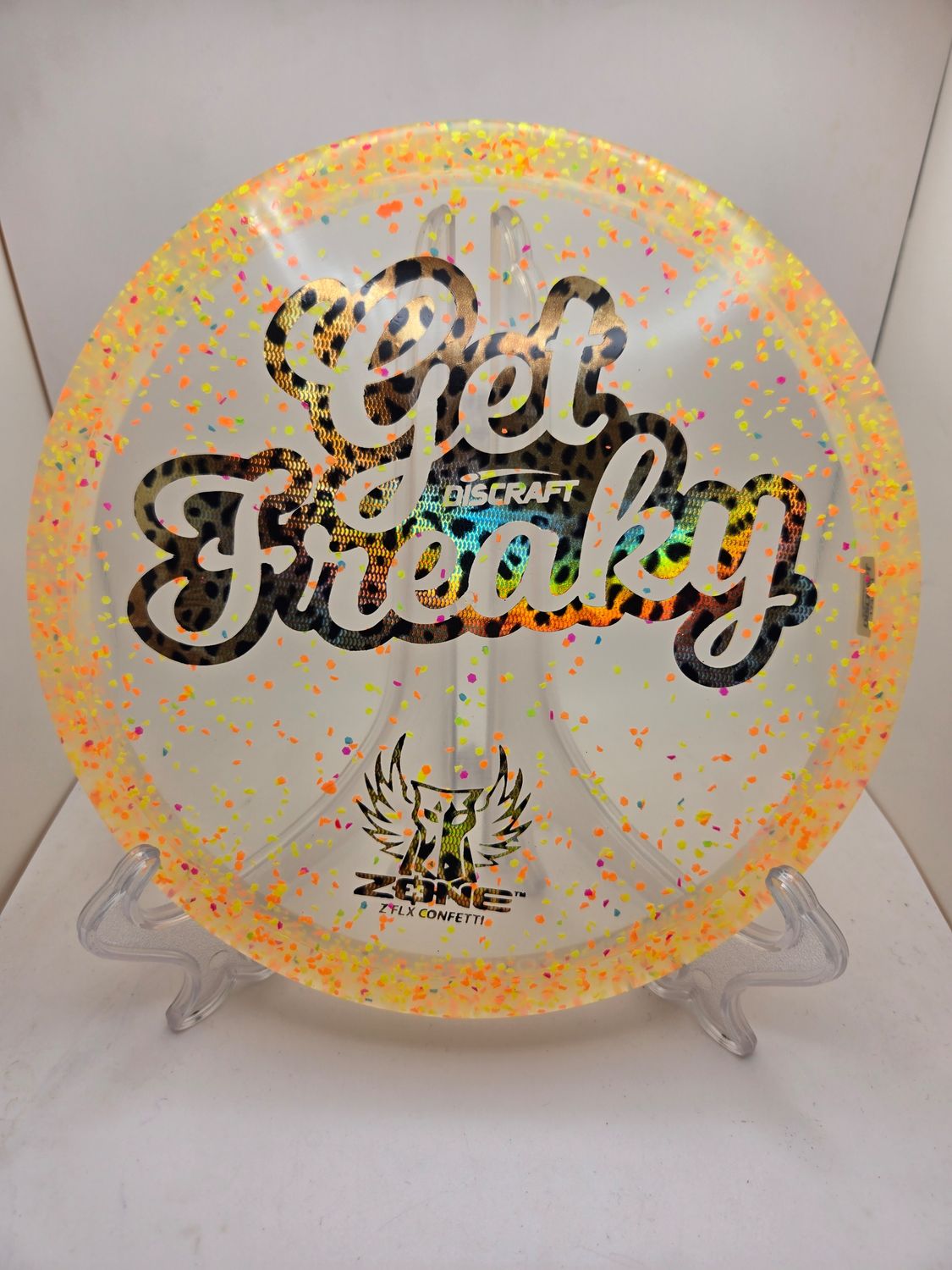 Discraft  Discs Brodie Smith Z FLX Confetti Zone &quot;Get Freaky&quot; Orange 173-174g