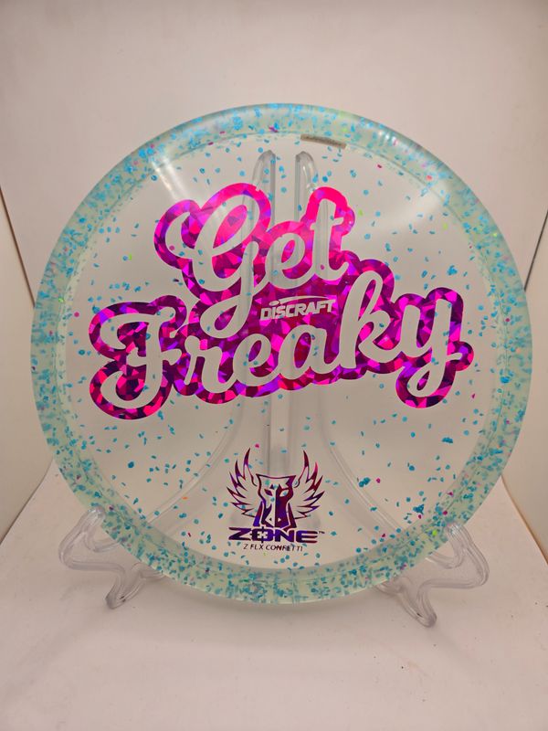 Discraft  Discs Brodie Smith Z FLX Confetti Zone &quot;Get Freaky&quot; Blue 173-174g