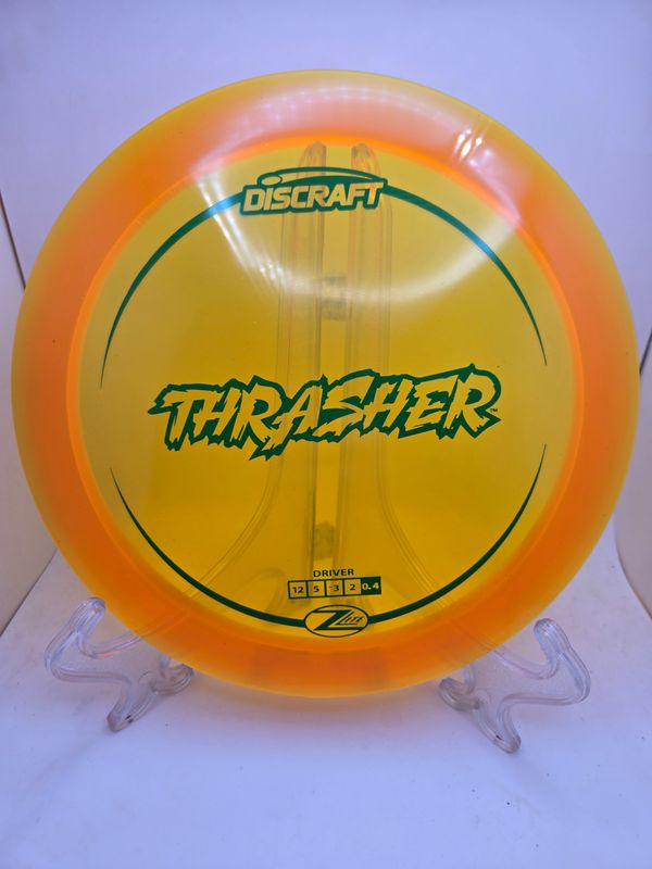 Discraft Discs Thrasher Z Lite Orange Plate with Green Stamp 159g