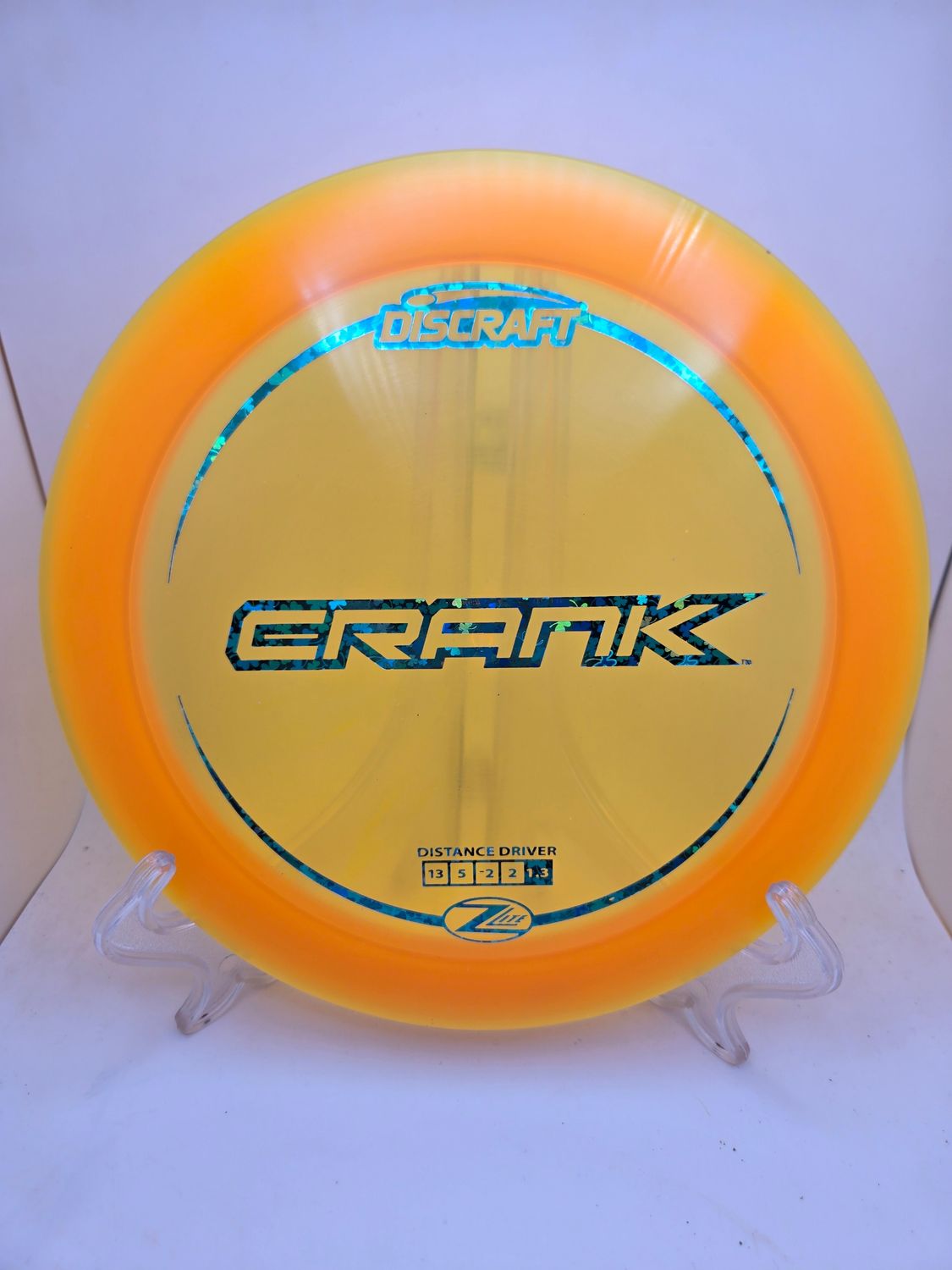 Discraft Discs Crank Z Lite Orange with Blue Clover Stamp 158g