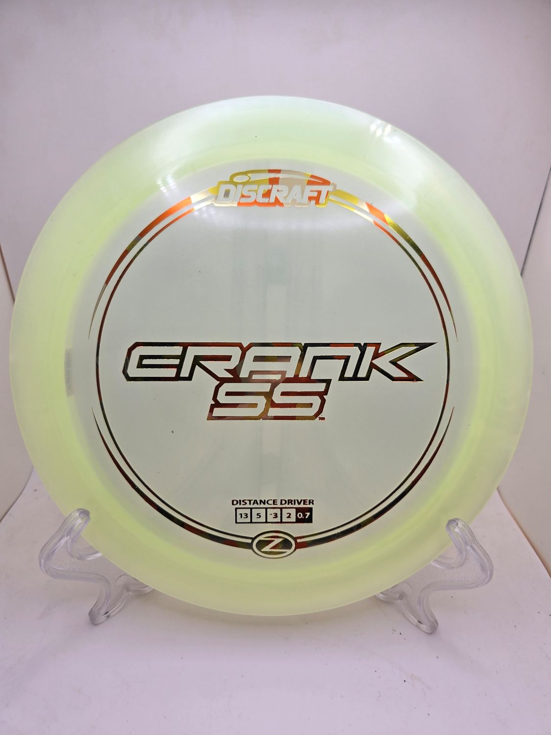 Discraft Discs Crank SS Z Pearly Green with Orange/Yellow Camo Stamp 170-172g