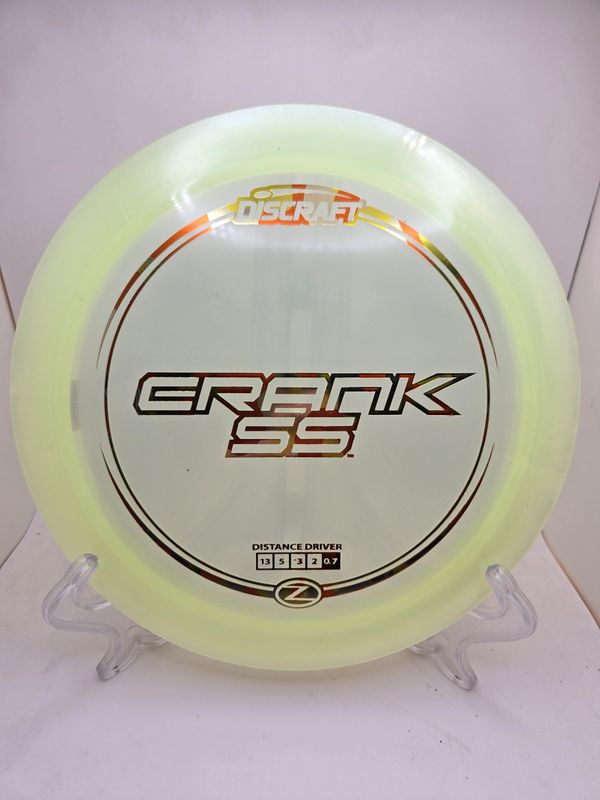 Discraft Discs Crank SS Z Pearly Green with Orange/Yellow Camo Stamp 170-172g