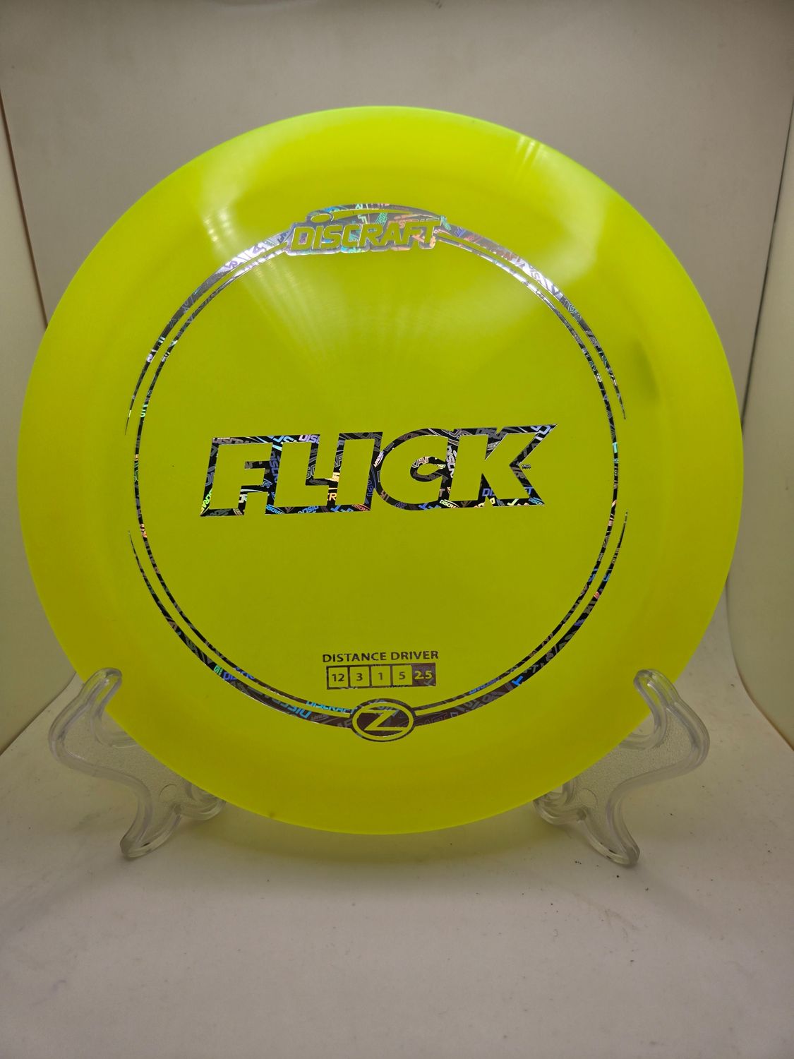 Discraft Discs Flick Z Yellow with Discraft Silver Stamp 164-166g