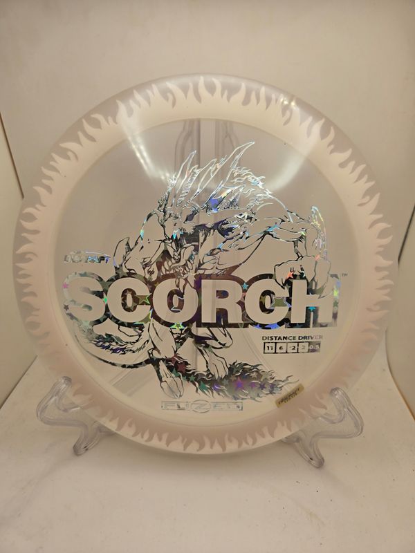 FuZed Line Scorch Clear Plate White back with Silver Star Stamp 173-174g
