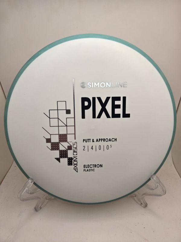 Axiom Discs- Simon Line - Electron Pixel - Stock White with Blue Rim 173g.