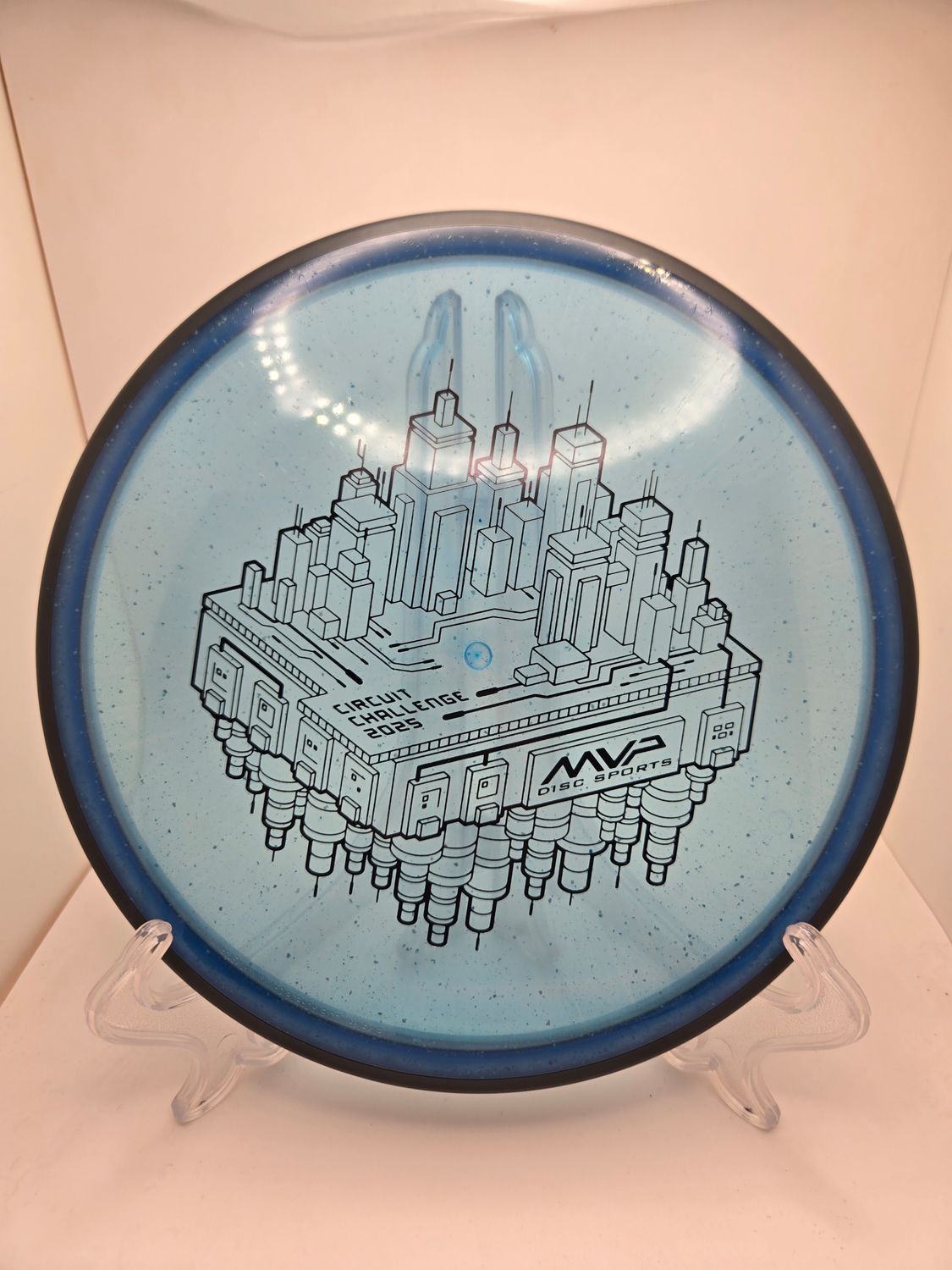 MVP Discs 2025 Circuit Challenge Uplink Particle Glow   Blue 176g