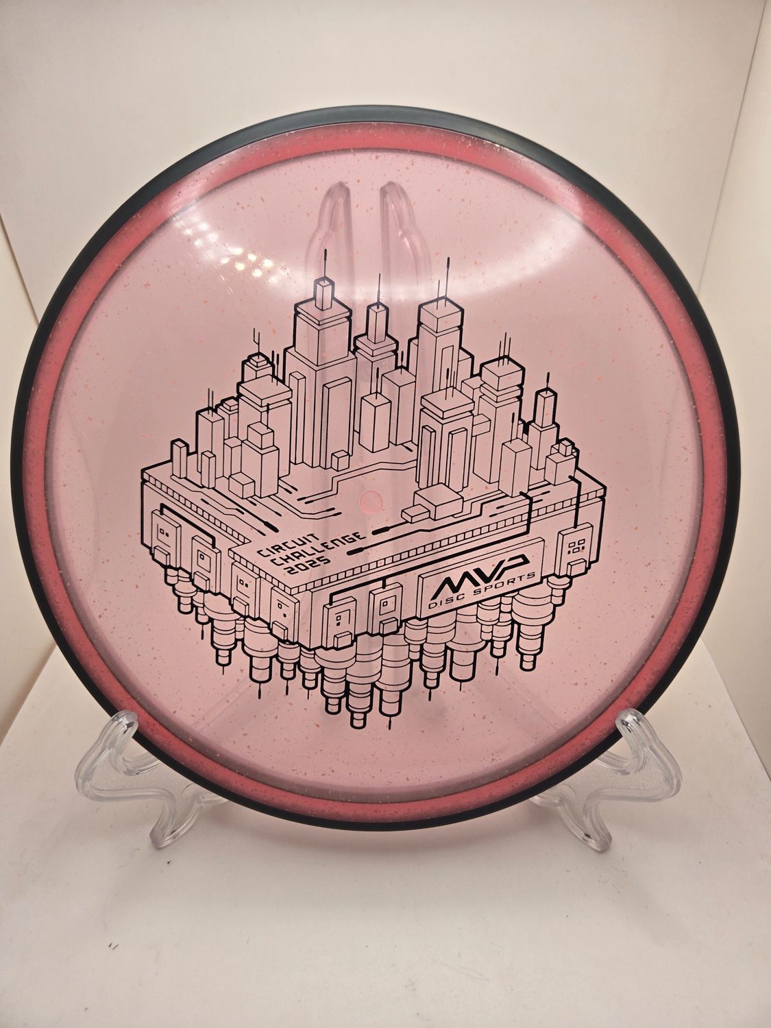 MVP Discs 2025 Circuit Challenge Uplink Particle Glow   Pink 178g