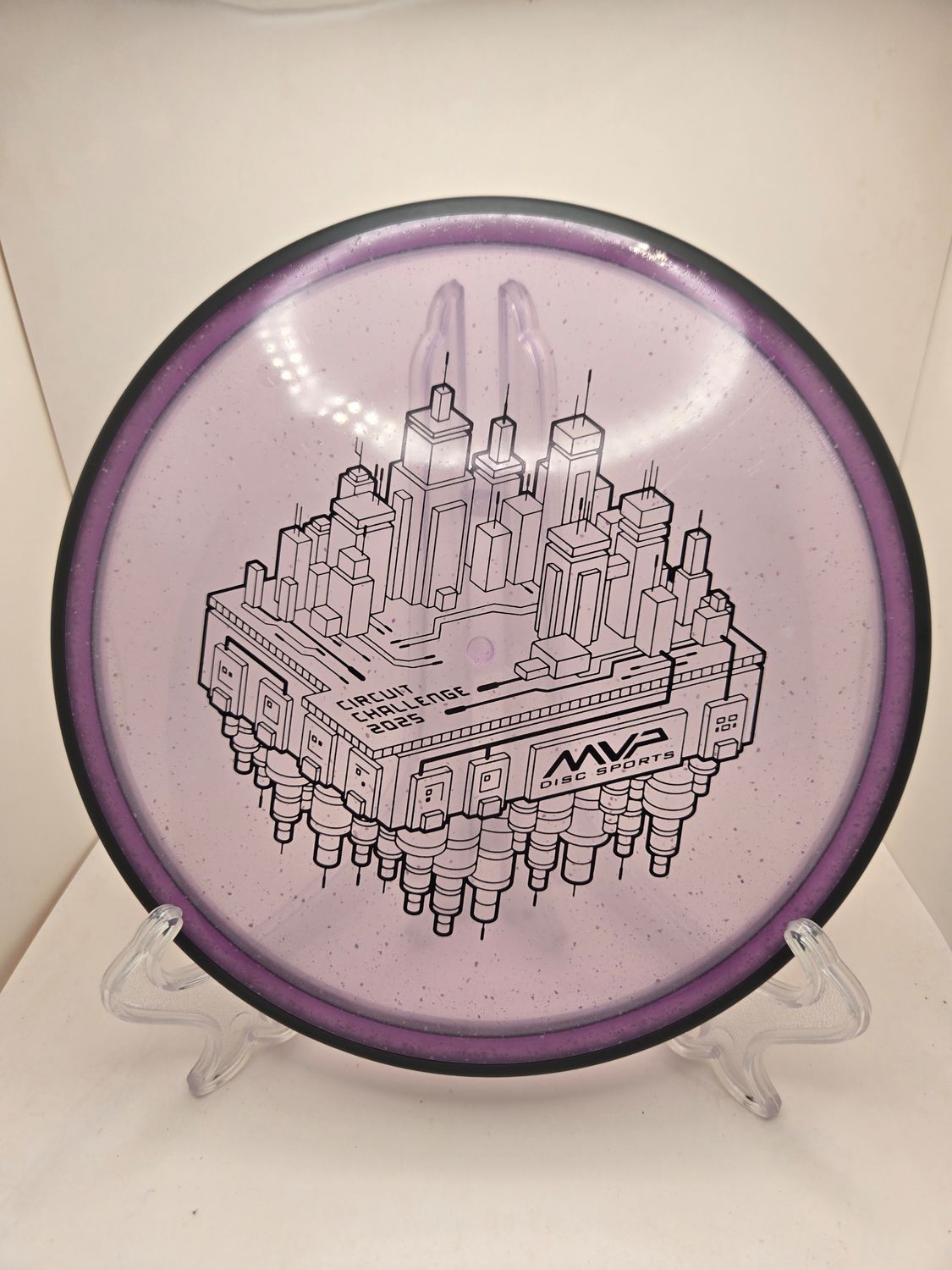 MVP Discs 2025 Circuit Challenge Uplink Particle Glow   Purple 177g