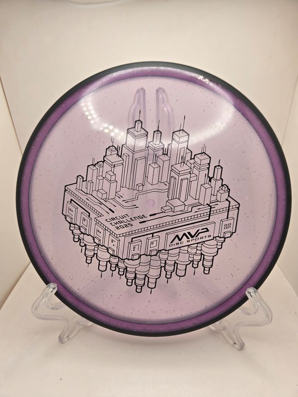 MVP Discs 2025 Circuit Challenge Uplink Particle Glow   Purple 177g