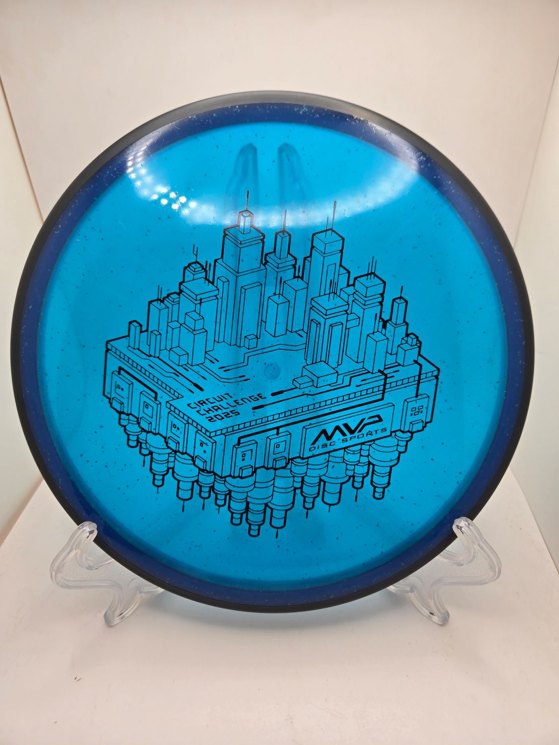 MVP Discs 2025 Circuit Challenge Uplink Particle Glow   Blue 178g