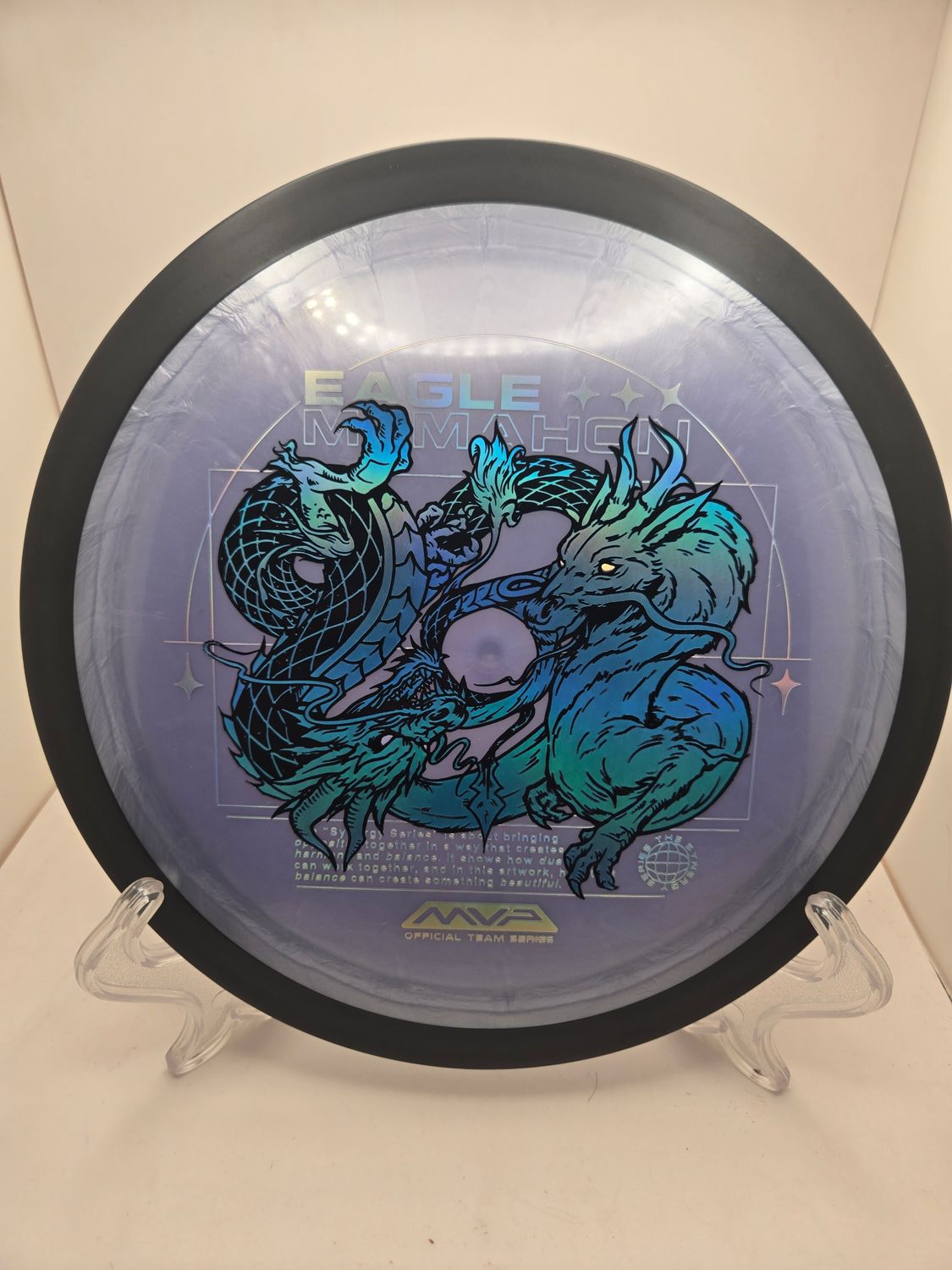 MVP Discs Plasma Dimension Silver/Purple with Blue Stamp Special Edition Eagle McMahon Team Series 172g
