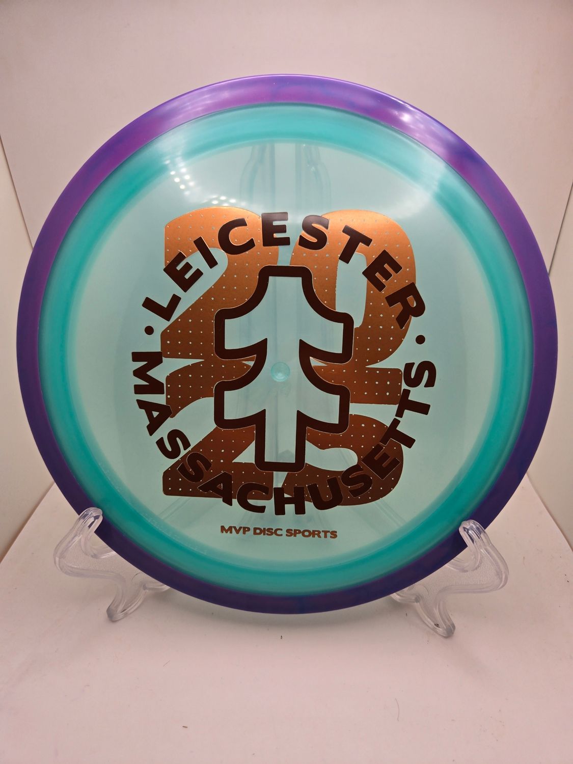 Axiom Discs Proton Time-Lapse - Stock (retooled) MVP Open 2025 Teal Plate Purple Rim 173g