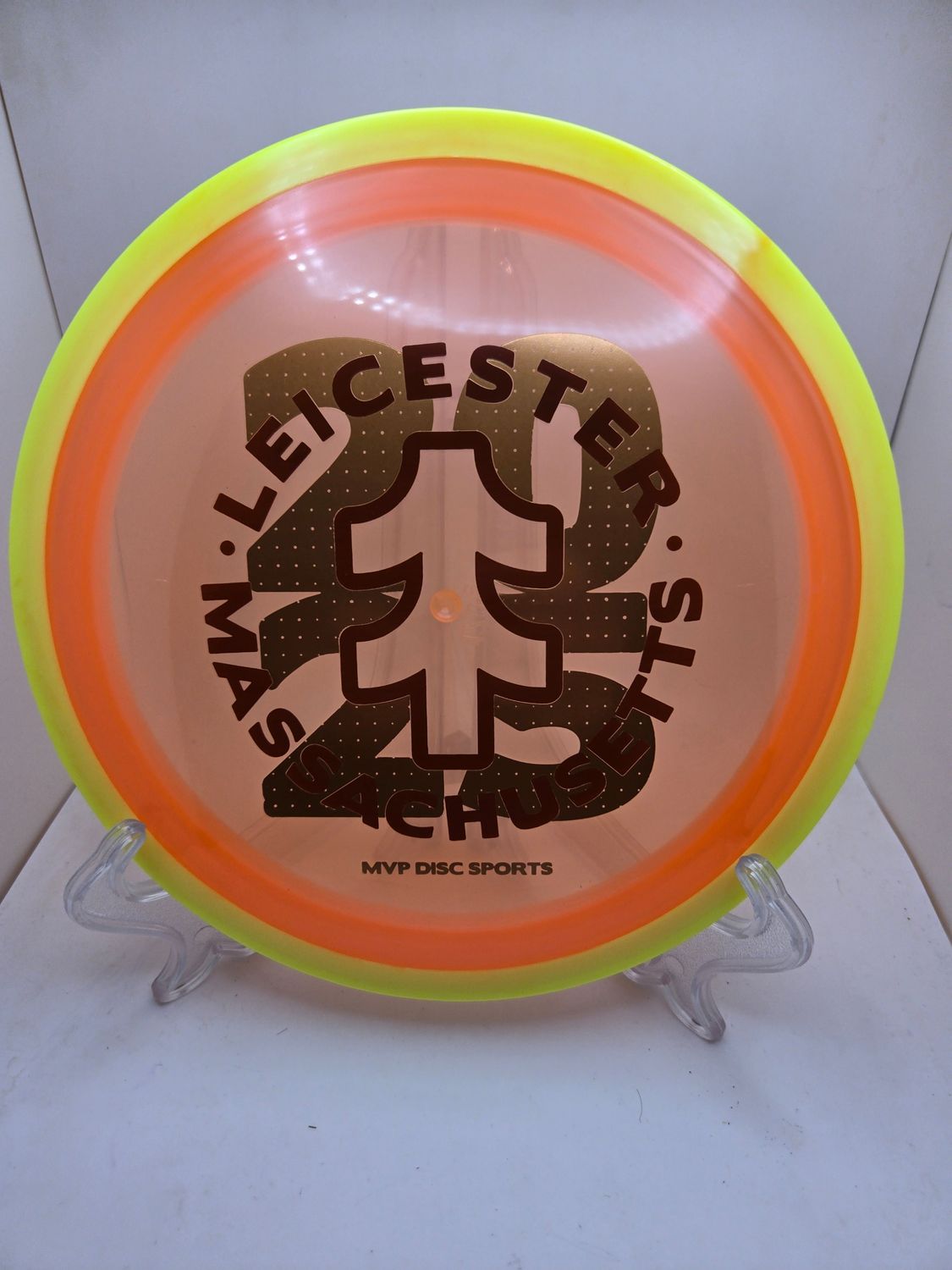 Axiom Discs Proton Time-Lapse - Stock (retooled) MVP Open 2025 Orange Plate Yellow Rim 170g