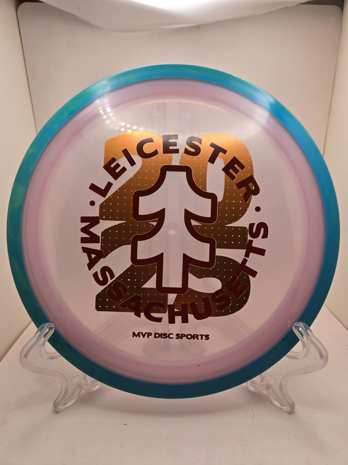 Axiom Discs Proton Time-Lapse - Stock (retooled) MVP Open 2025 Pink Plate Blue Rim 172g
