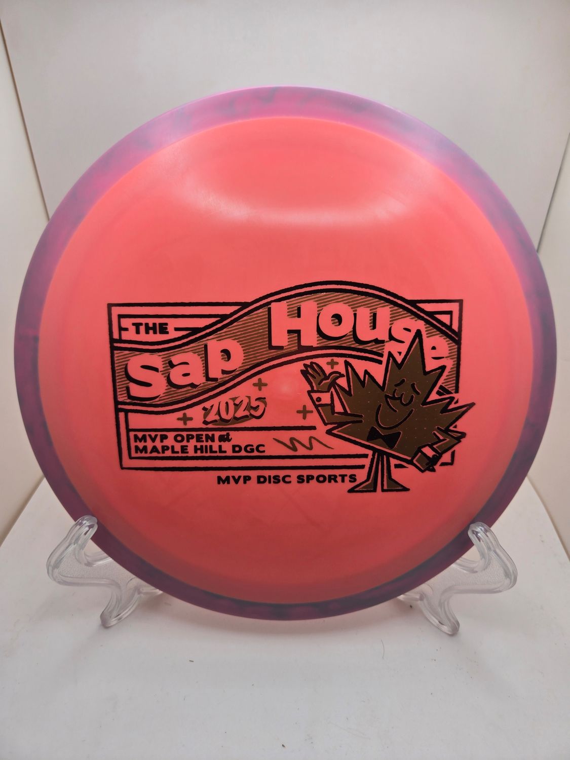 Axiom Discs MVP Open 2025 Sap House Mayhem Fission Pink with Purple Rim 173g