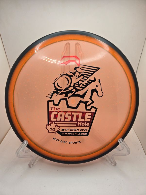 MVP Discs 2025 MVP Open &quot;The Castle Hole&quot; Particle Glow Reactor Orange 177g