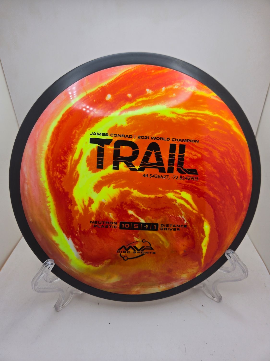 MVP Discs Neutron Trail Dyed by Dyelicious Discs Orange/Red/Yellow 171g