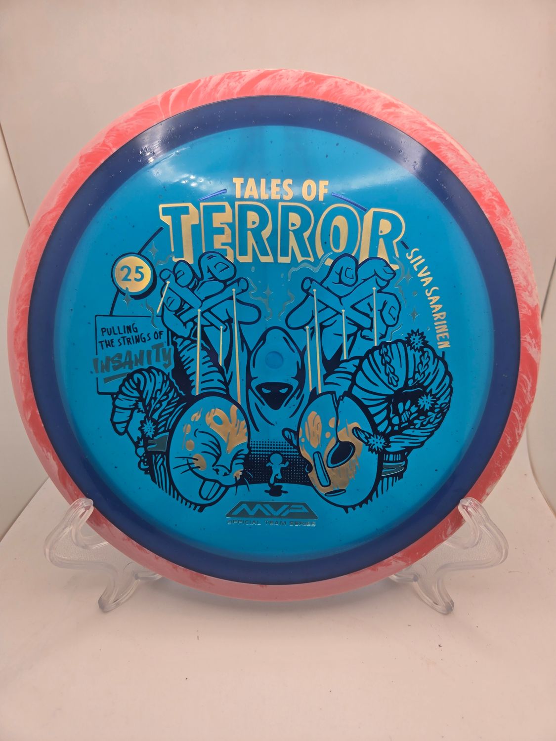 Axiom Discs Particle Proton Insanity - Silva Saarinen 2025 Halloween Special Edition Blue plate Swirly Pink 172g