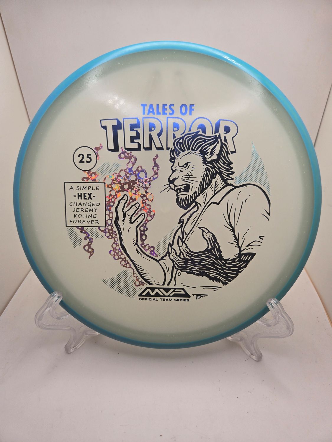 Axiom Discs Particle Eclipse Hex - Jeremy Koling 2025 Halloween Special Edition with Teal Rim 176g