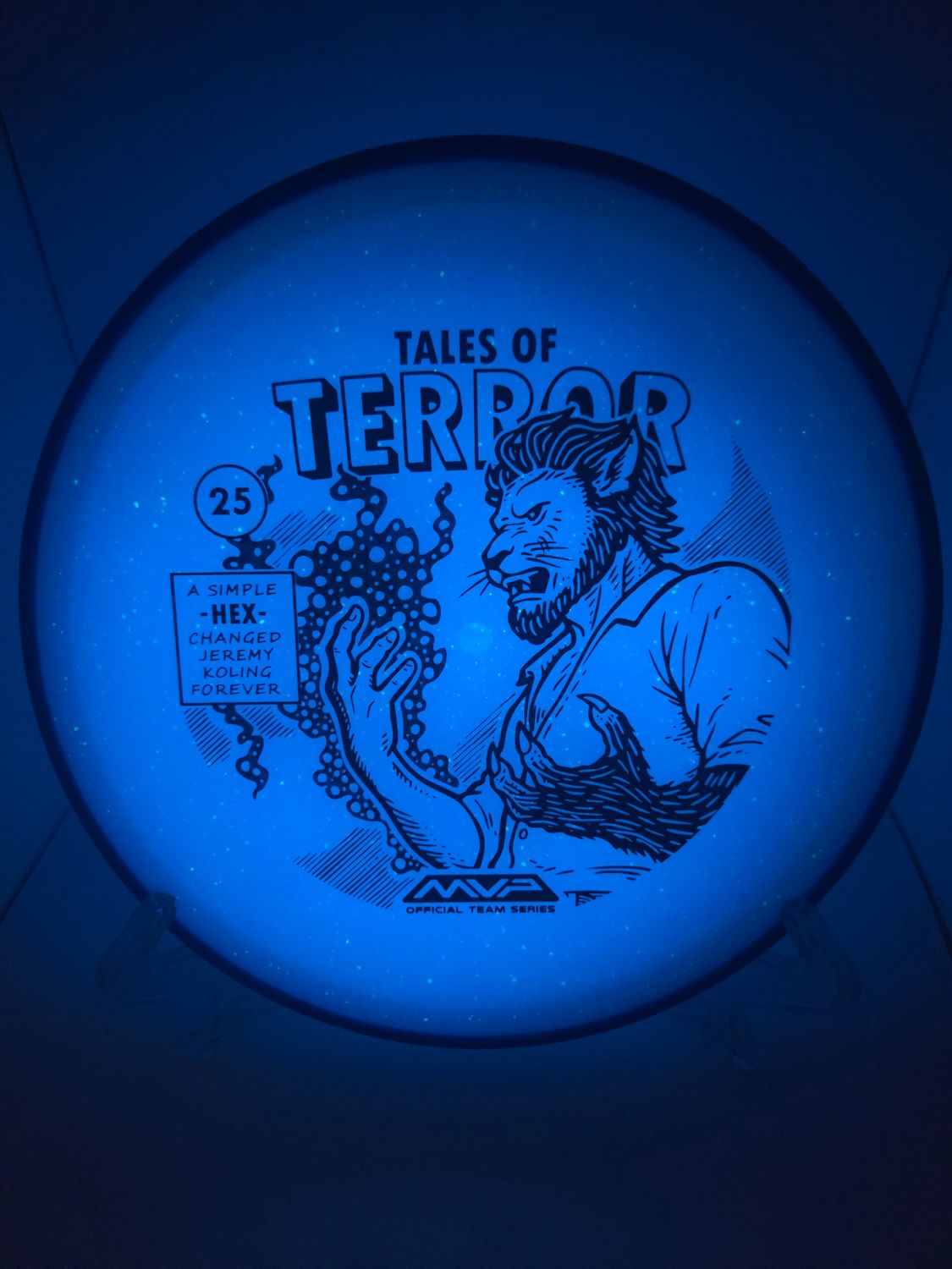 Axiom Discs Particle Eclipse Hex - Jeremy Koling 2025 Halloween Special Edition with Dayglow Blue Rim 176g