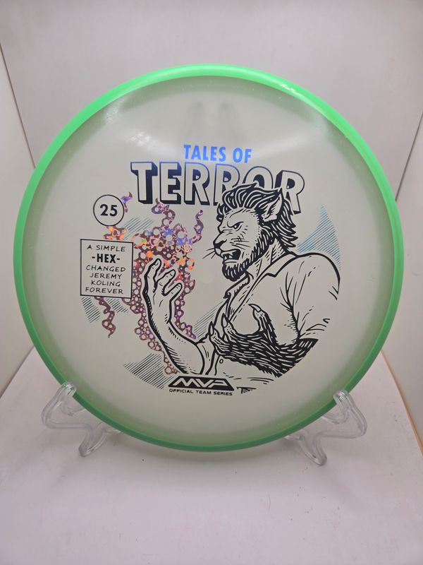 Axiom Discs Particle Eclipse Hex - Jeremy Koling 2025 Halloween Special Edition with Dayglow Green Rim 176g